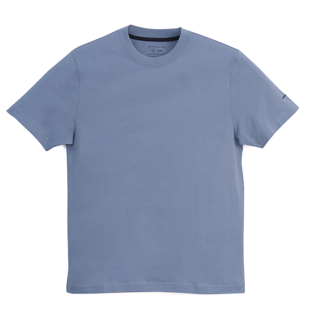 GIORDANO Men's Cotton Jersey Crew Neck Slim Fit Tee (01026750)