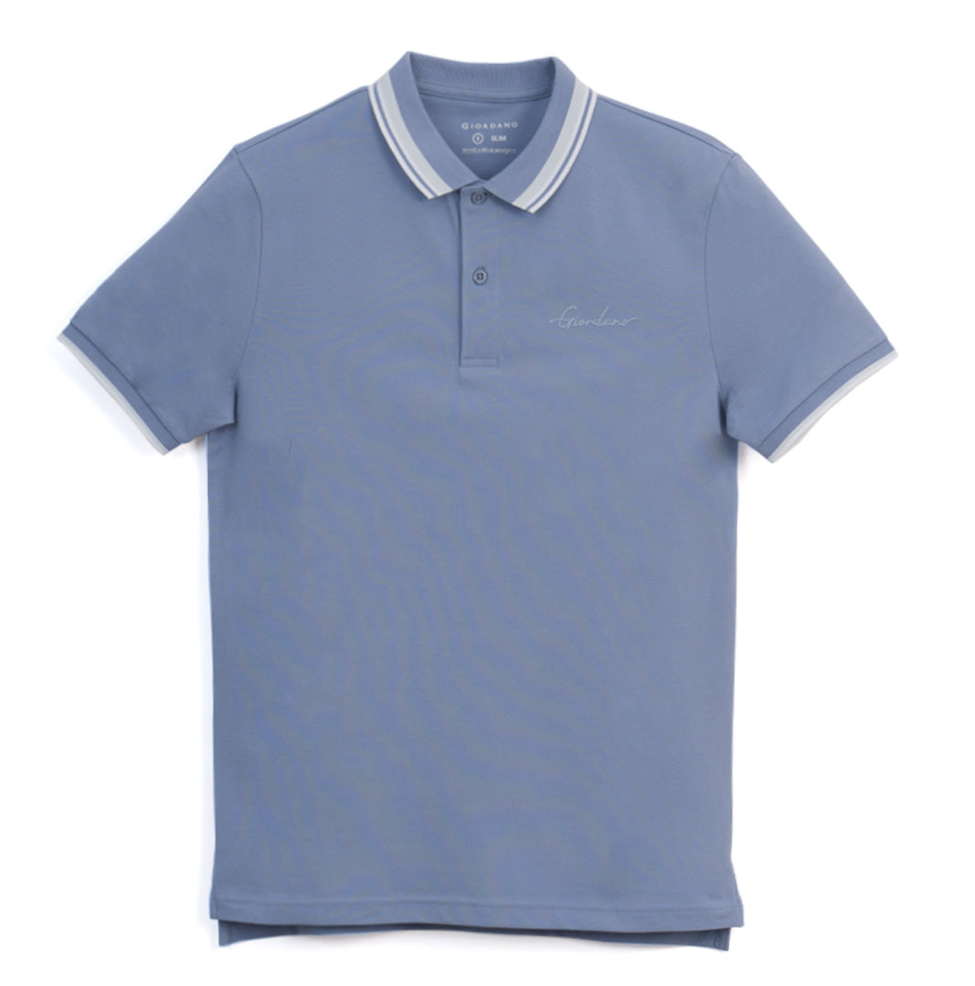 GIORDANO Men's Slim Fit Signature Polo (01016256)