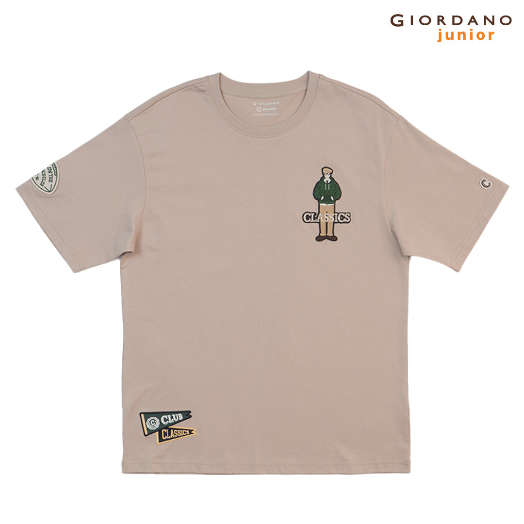 GIORDANO Men's Classics Club Printed Tee�(01095295)