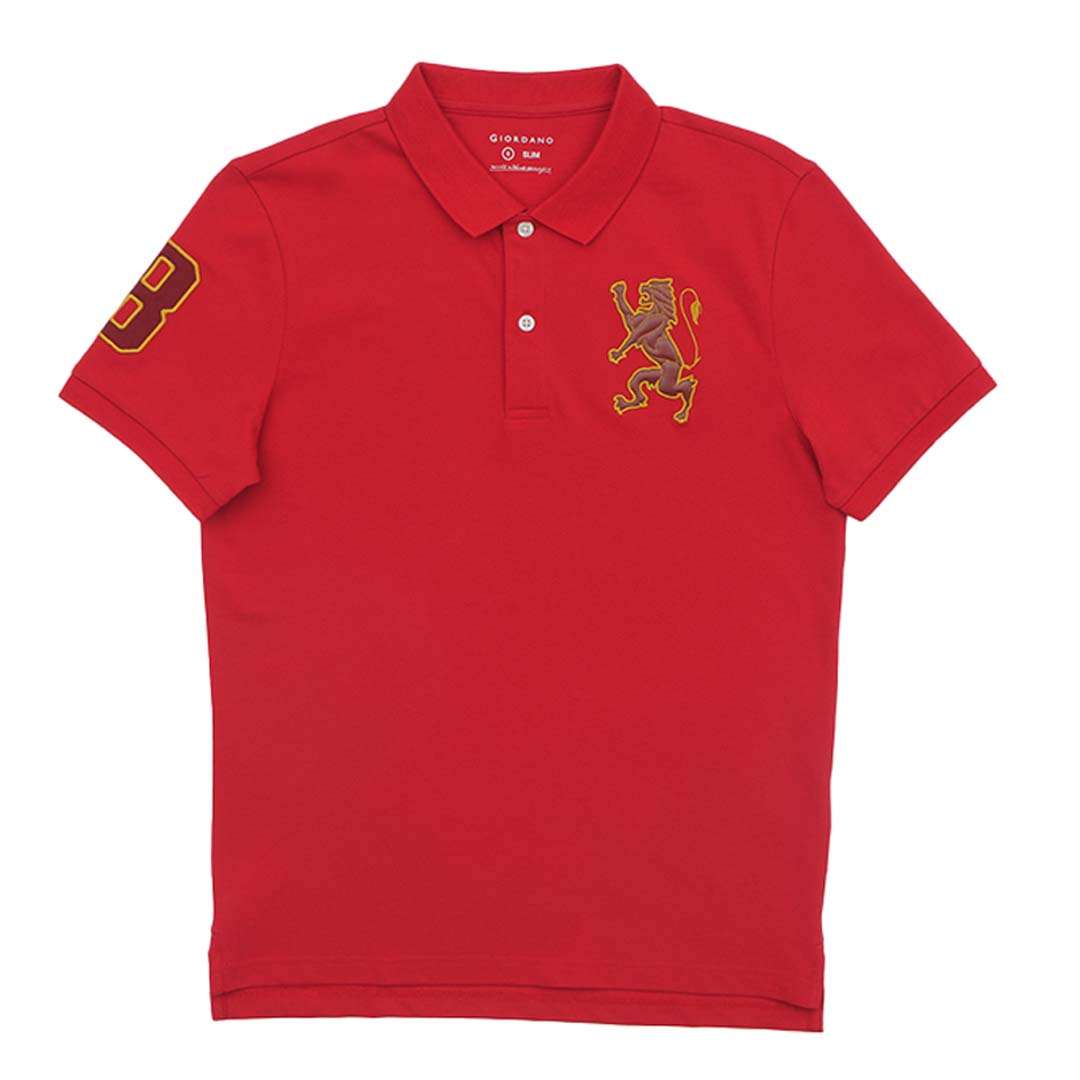 GIORDANO Men's 3D Lion Polo (01015222)