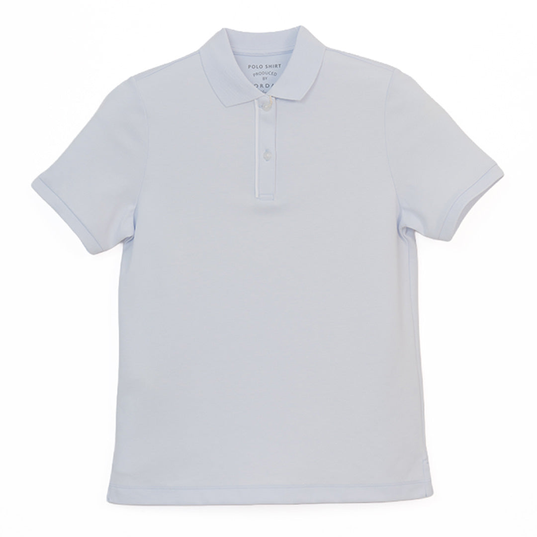 GIORDANO Women's Cotton Nylon Pique Short Sleeves Comfort Fit Solid Polo (05316275)