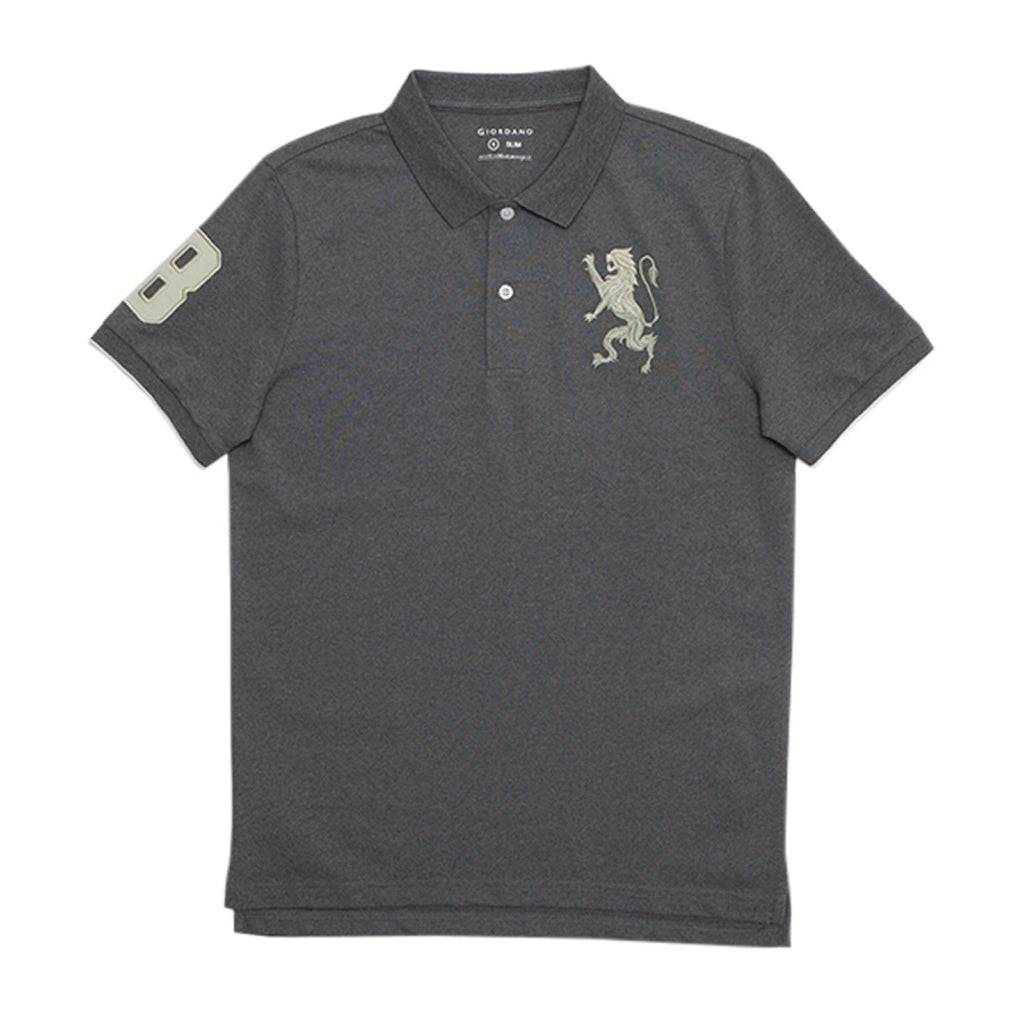 GIORDANO Men's 3D Lion Polo (01014222)