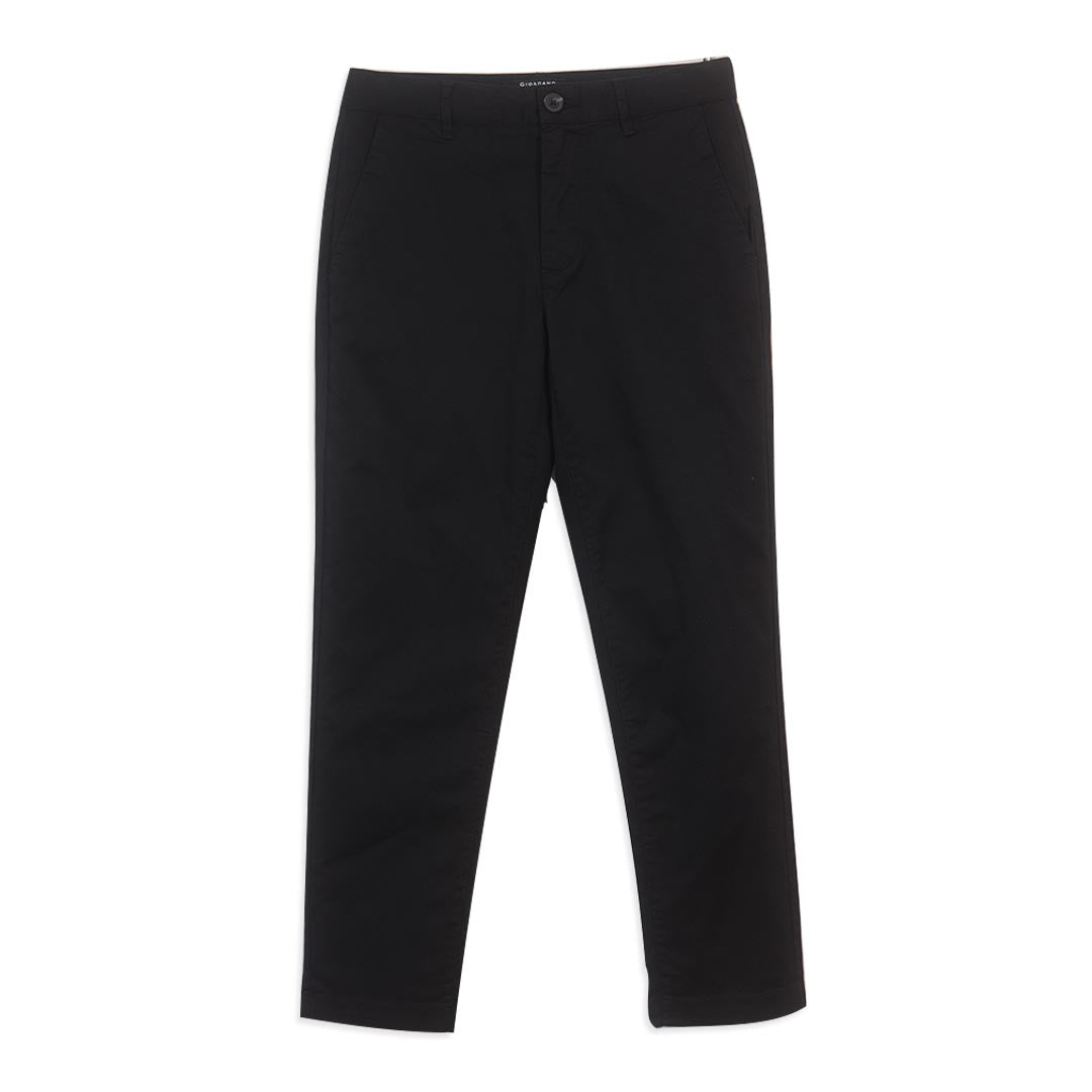GIORDANO Men's Cotton Twill Low Rise Slim Tapered Crop Pants (01126001)