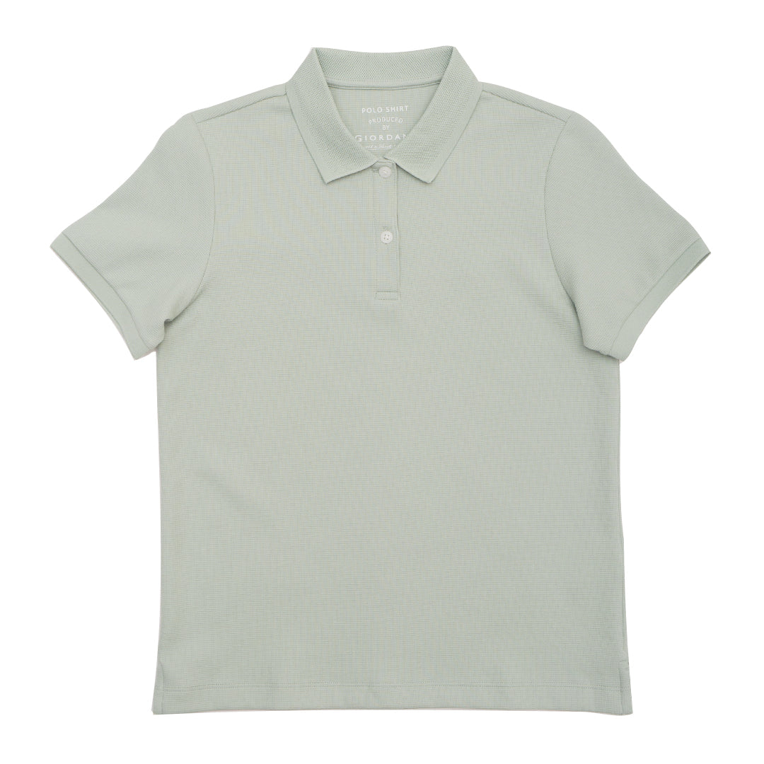 GIORDANO Women's Stretch Waffle Polo (05315253)