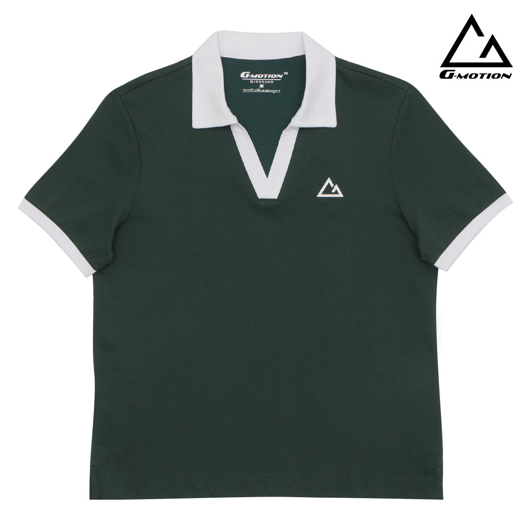 GIORDANO Women's G-Motion Cotton Nylon Pique Polo (05315205)