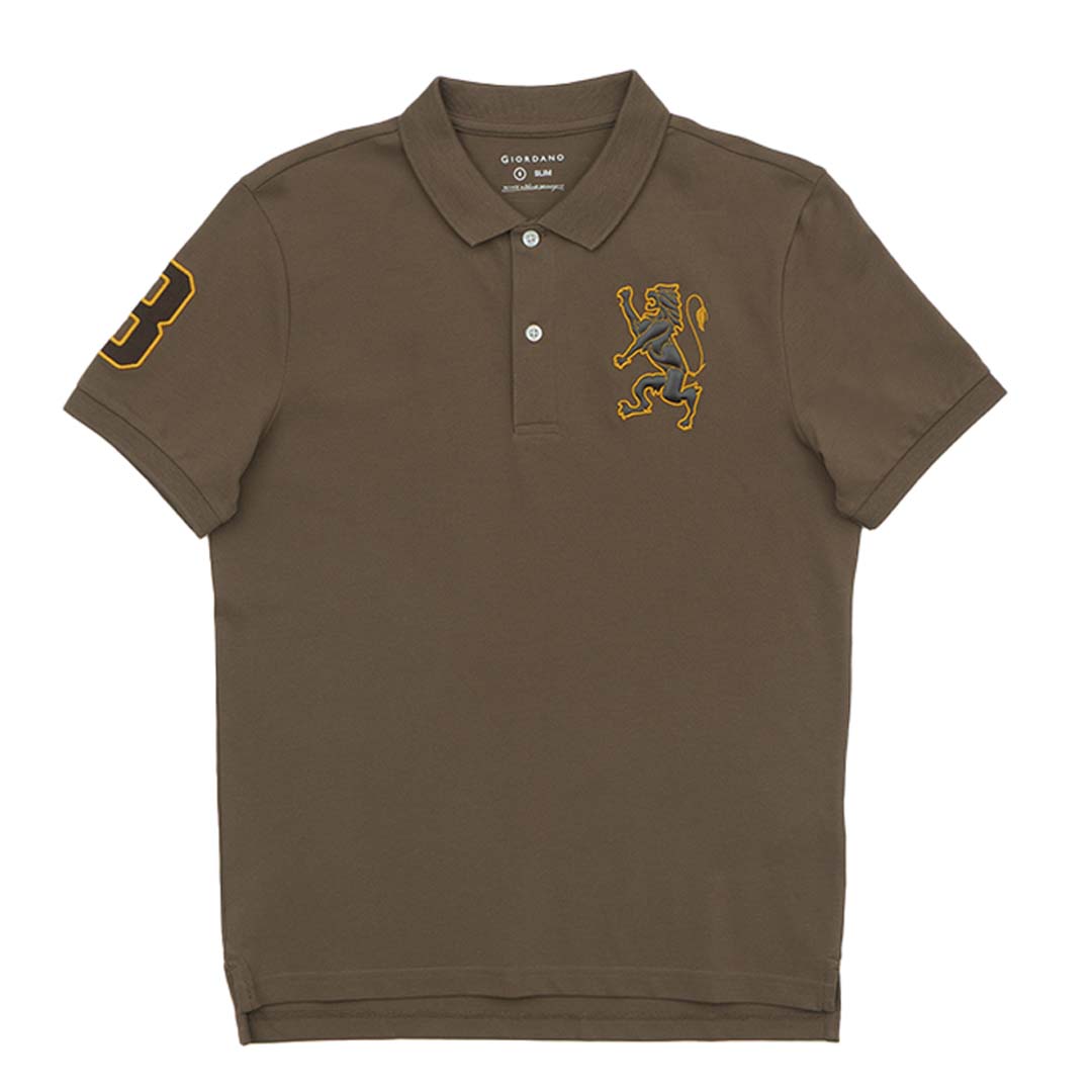 GIORDANO Men's 3D Lion Polo (01015222)