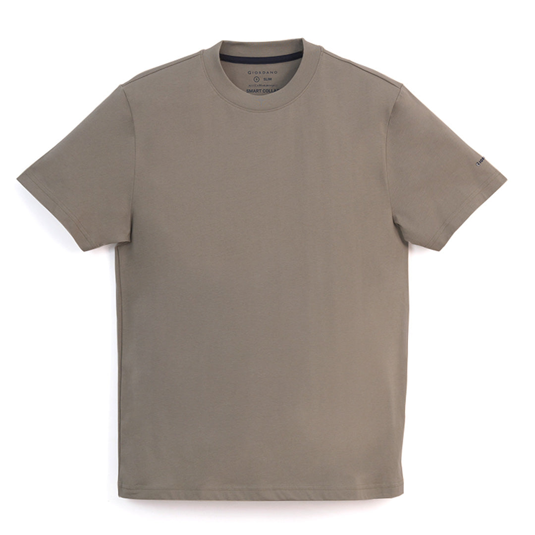 GIORDANO Men's Cotton Jersey Crew Neck Slim Fit Tee (01026750)