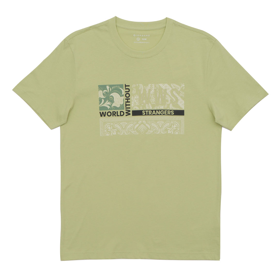 GIORDANO Men's WWS Printed Tee (01095309)
