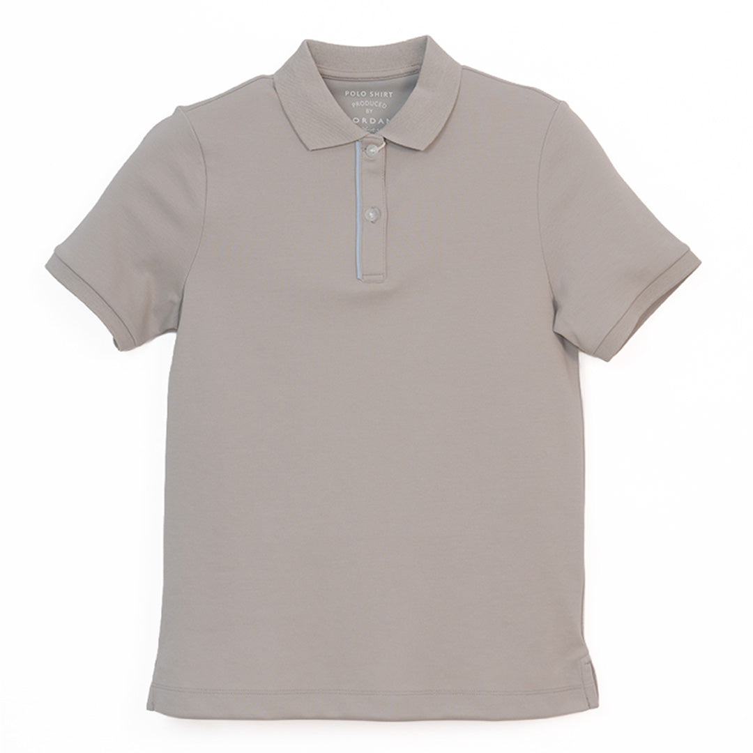 GIORDANO Women's Cotton Nylon Pique Short Sleeves Comfort Fit Solid Polo (05316275)
