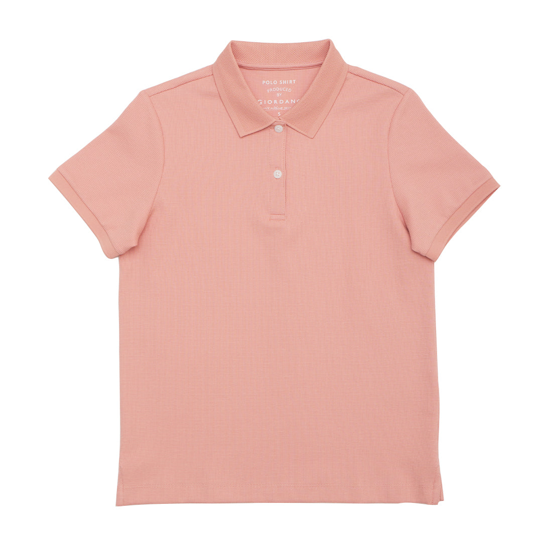GIORDANO Women's Stretch Waffle Polo (05315253)