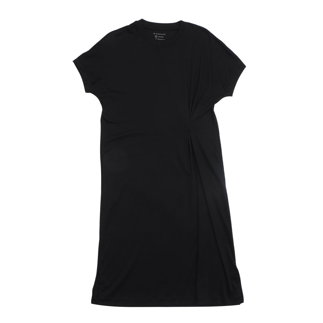 GIORDANO Women's Liquid Touch Crew Neck Boyfriend Fit Dress (05465206)