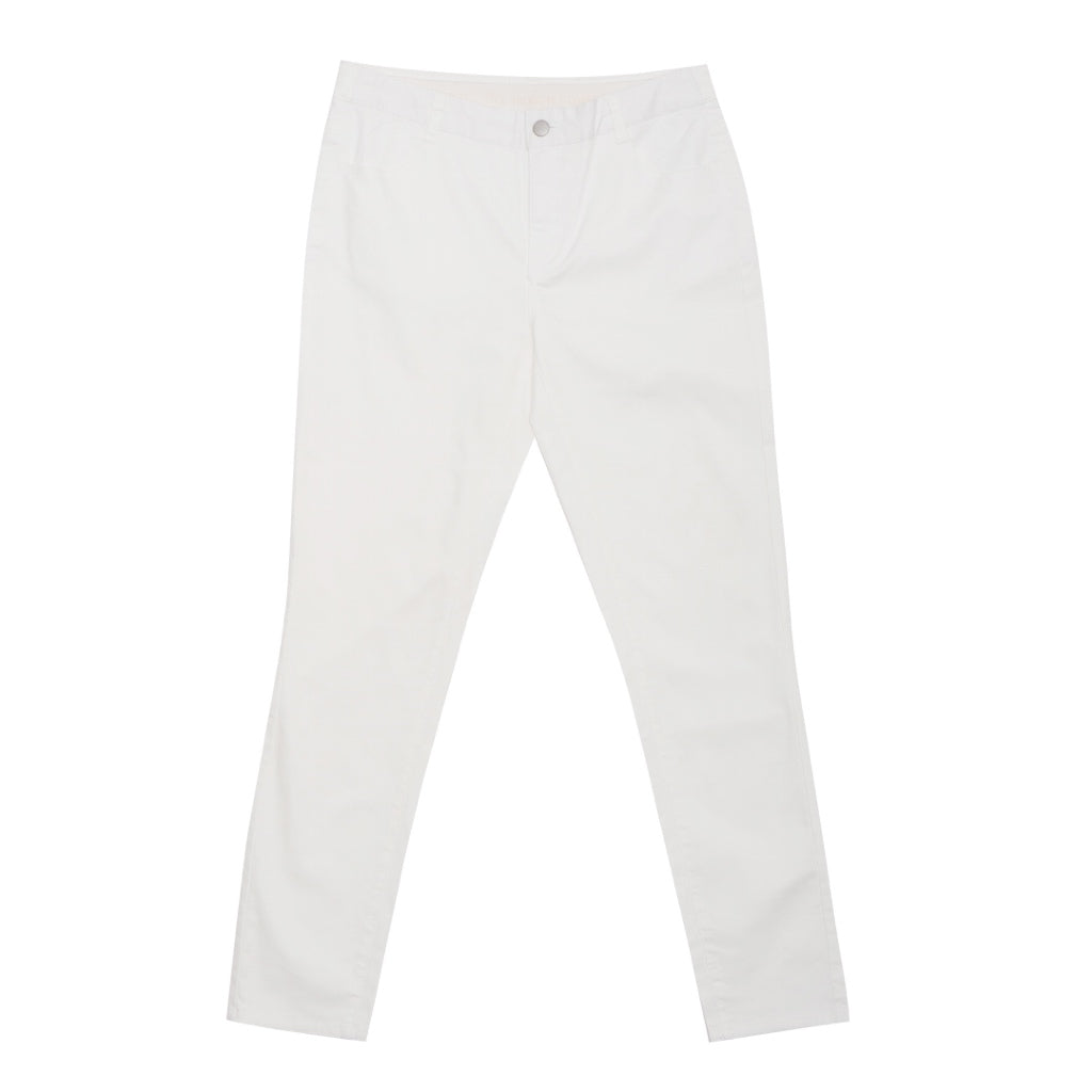GIORDANO Women's Cotton Lycra Twill Mid Rise Slim Tapered Pants  (05415038)