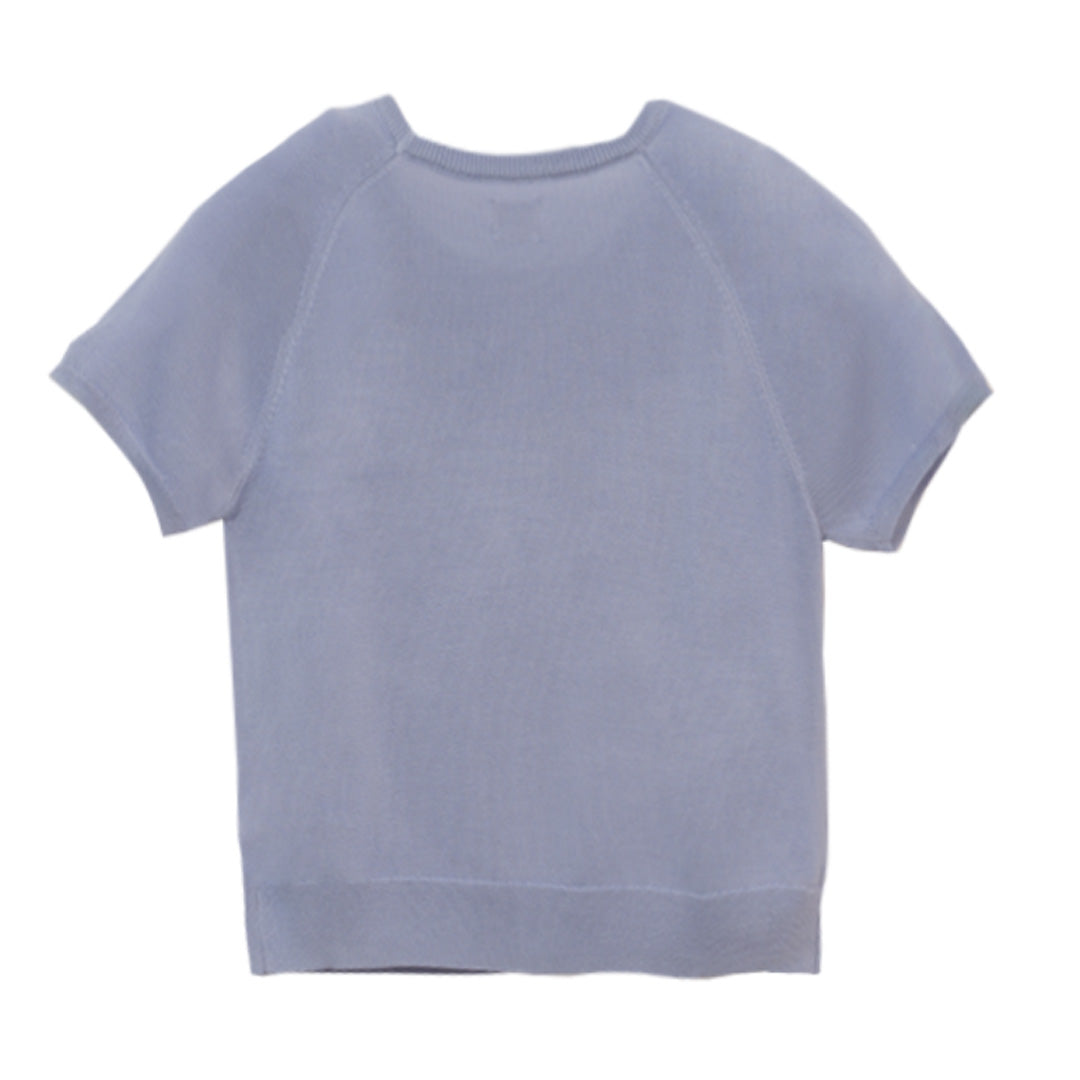 GIORDANO Women's Crew Neck Shorts Sleeves Loose Fit Sweater (05356212)