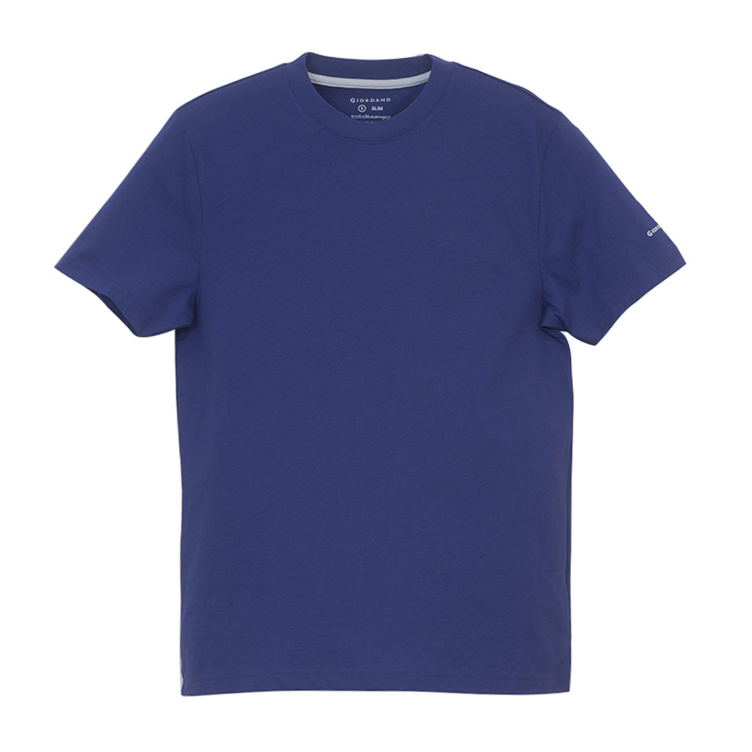 GIORDANO Men's Cotton Jersey Crew Neck Slim Fit Tee (01026750)