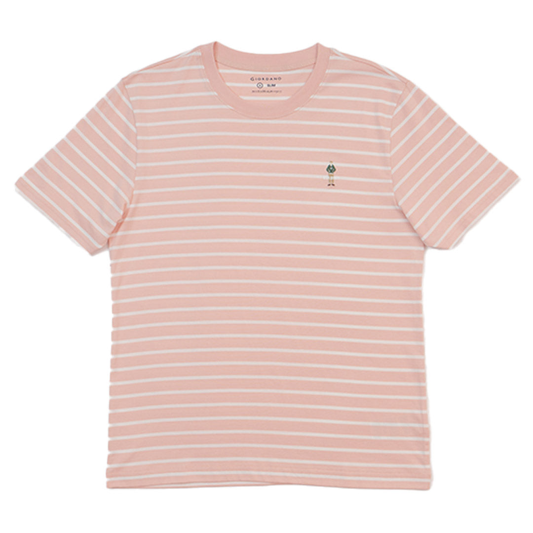 GIORDANO Men's Classic Man Stripe Tee (01025264)