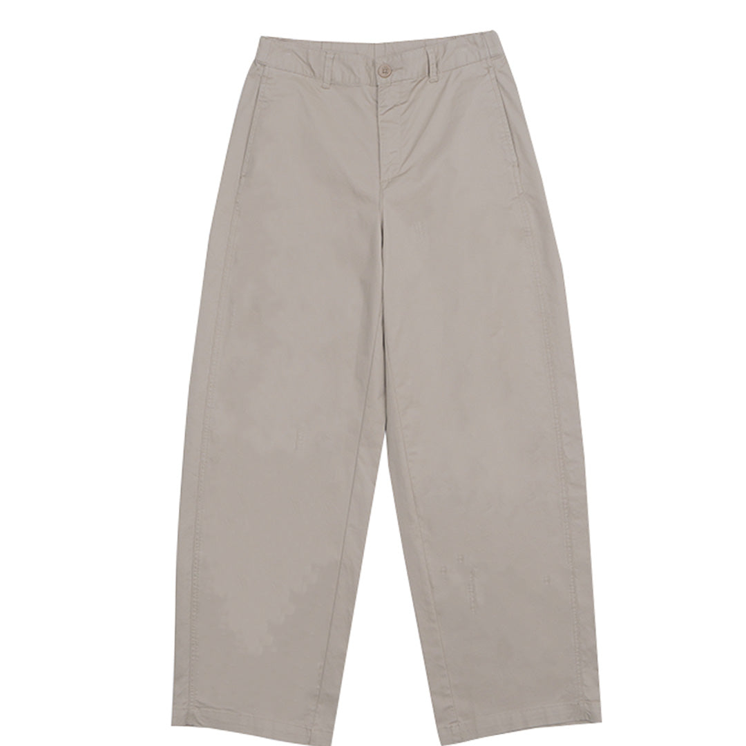 GIORDANO Women's�Cotton Spandex Twill High Waist Barrel Leg Pants  (05415020)