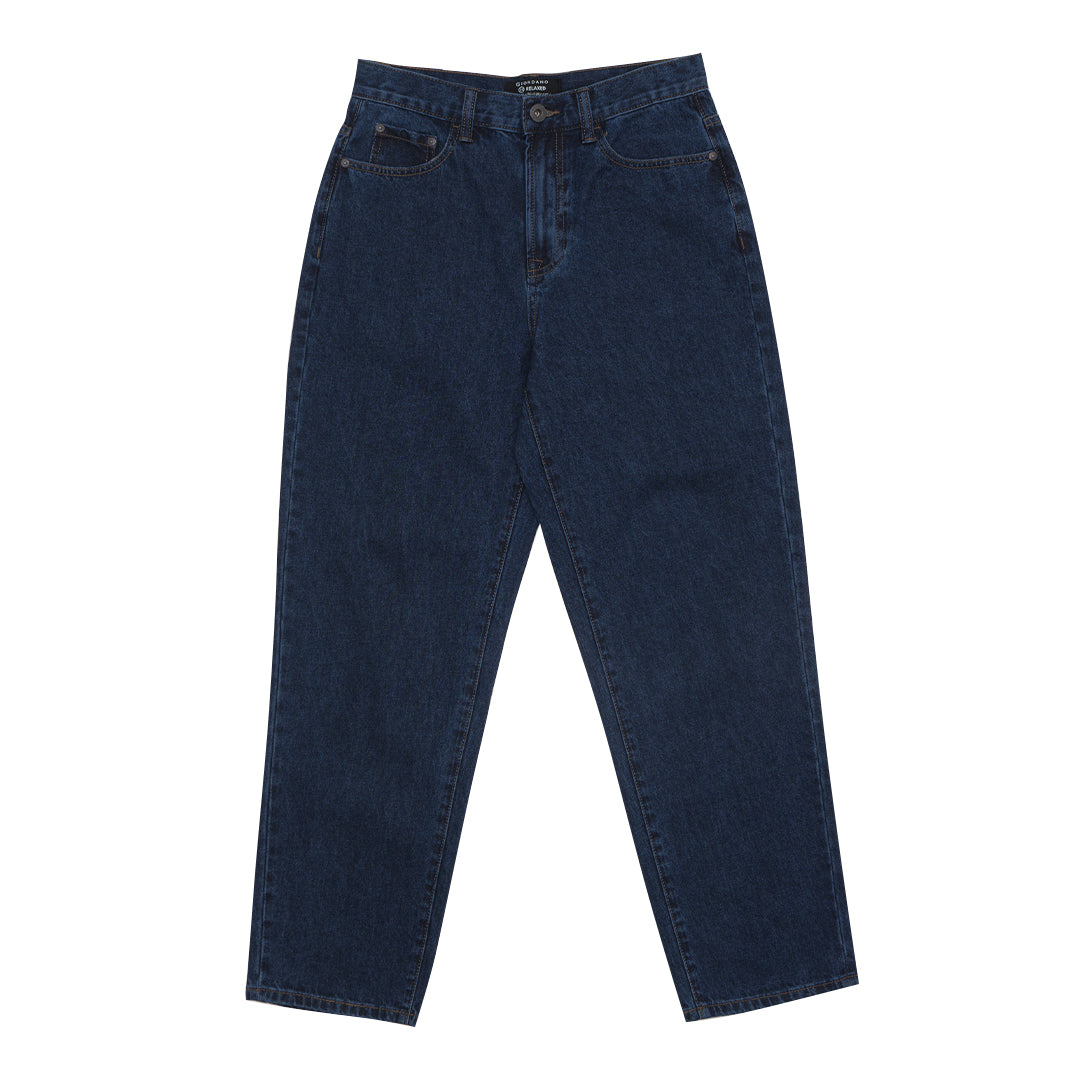 GIORDANO Men's Cotton Denim Mid Rise Relax Fit Jeans (01115025)