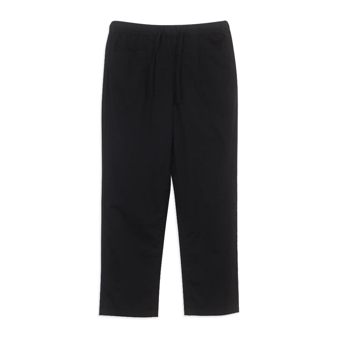 GIORDANO Women's Cotton Twill Mid Rise Regular Straight Fit Elastic Waist Audrey Pants (05426018)
