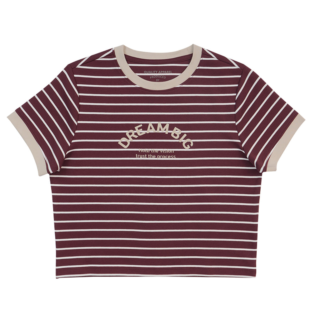 GIORDANO Women's Stripe Printed Tee (05325285)