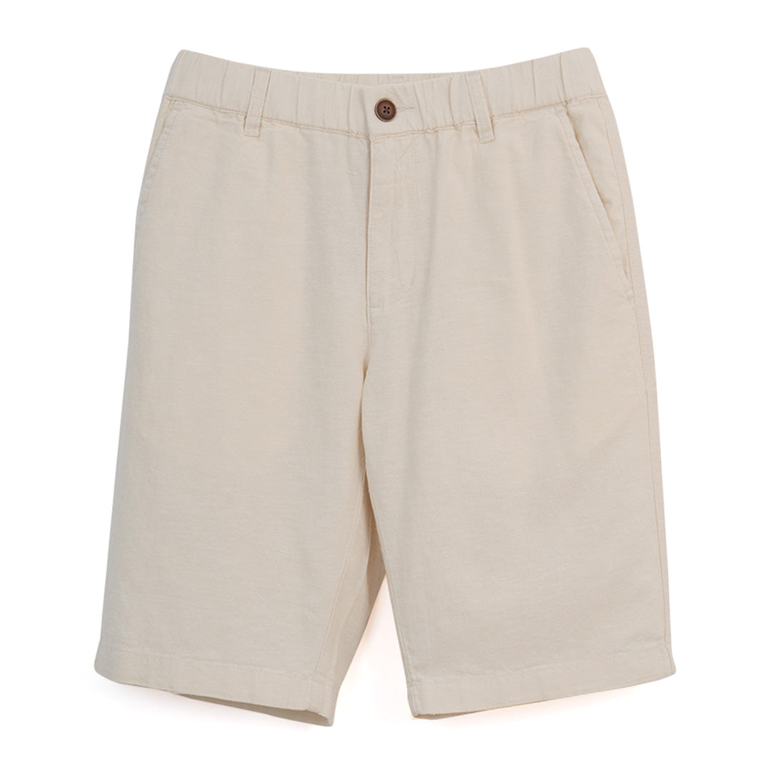 GIORDANO Men's Linen Cotton Low Rise Slim Fit Bermuda Shorts (01106227)