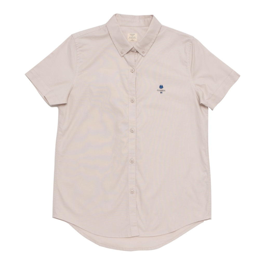 GIORDANO Women's Classic Man Short Sleeves Oxford Shirt  (05344231)