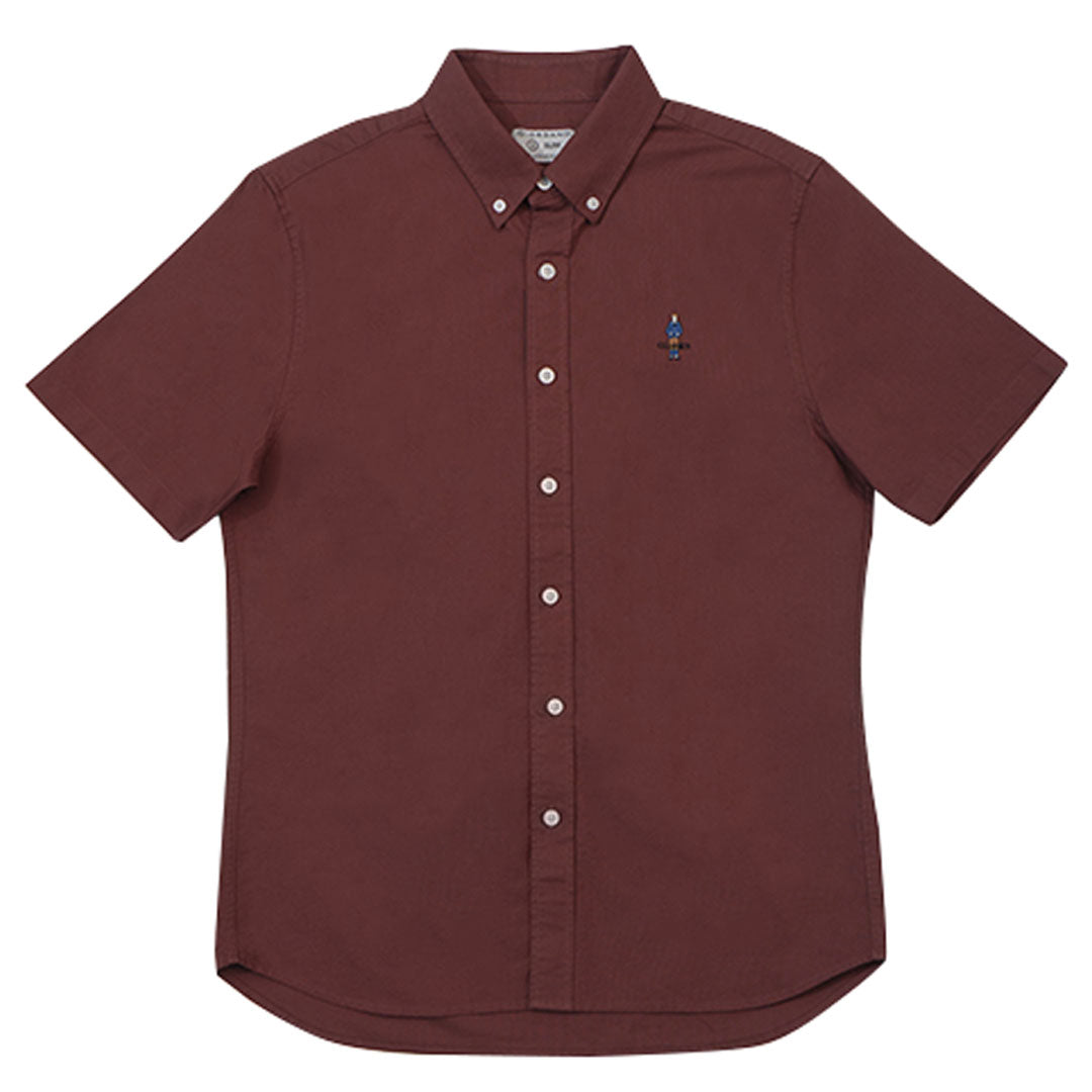 GIORDANO Men's Classic Man Short Sleeves Oxford Shirt (01045294)