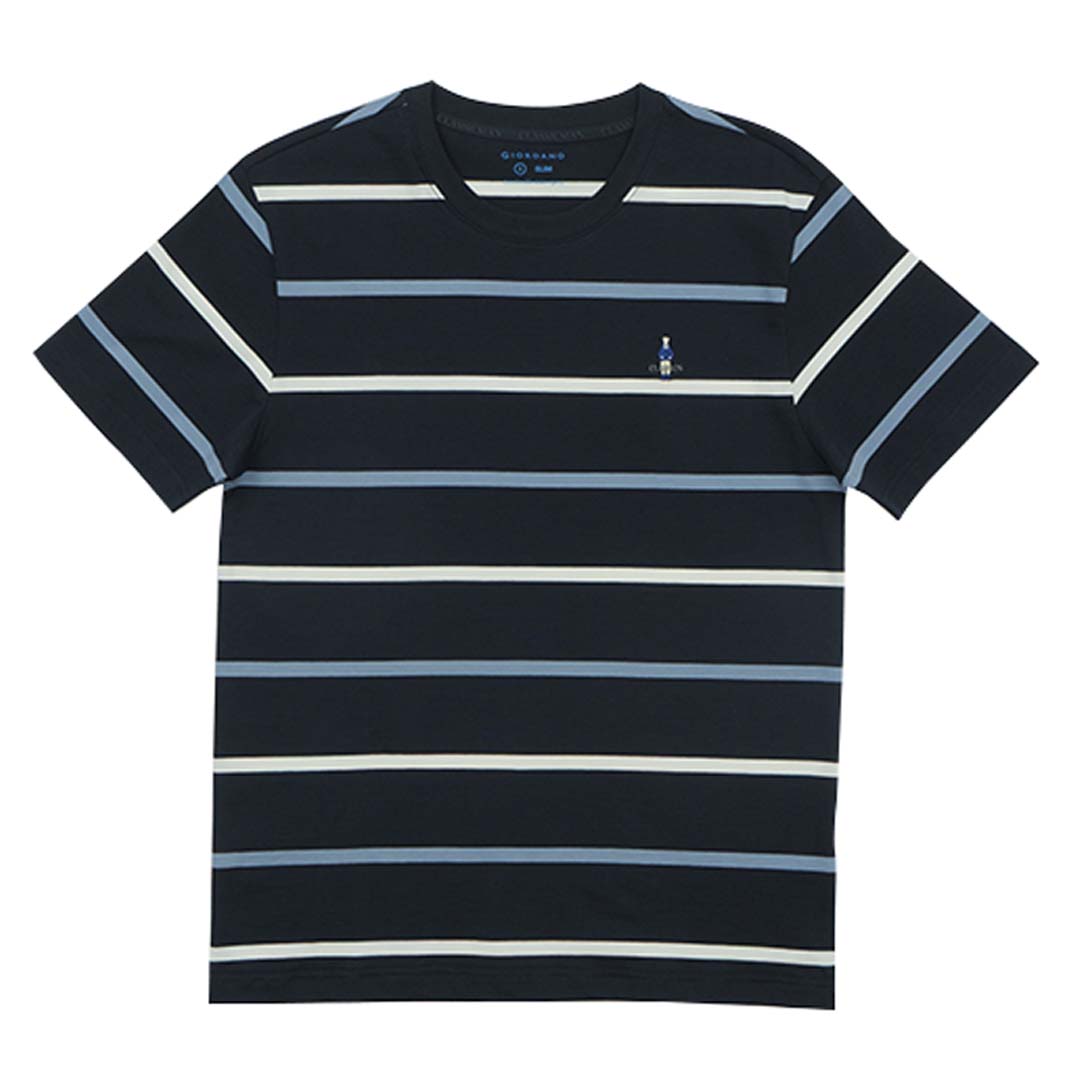 GIORDANO Men's Classic Man Stripe Tee (01025264)