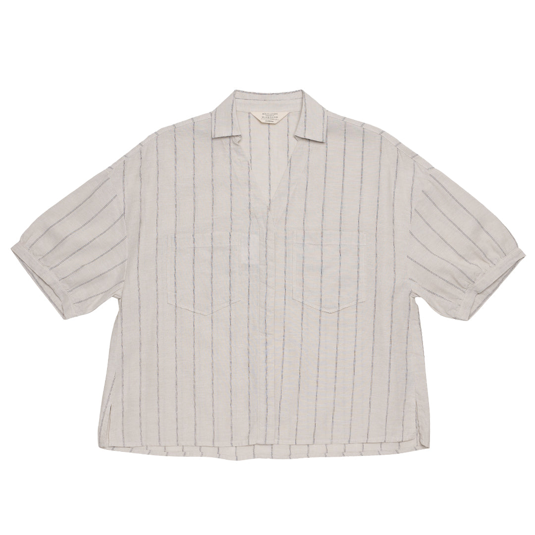 GIORDANO Women's Cotton Linen Poplin Shirt (05344207)