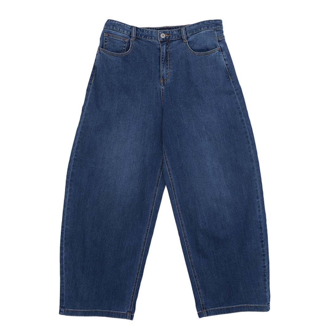 GIORDANO Women's Denim High Waist Barrel Leg Jeans (05415033)