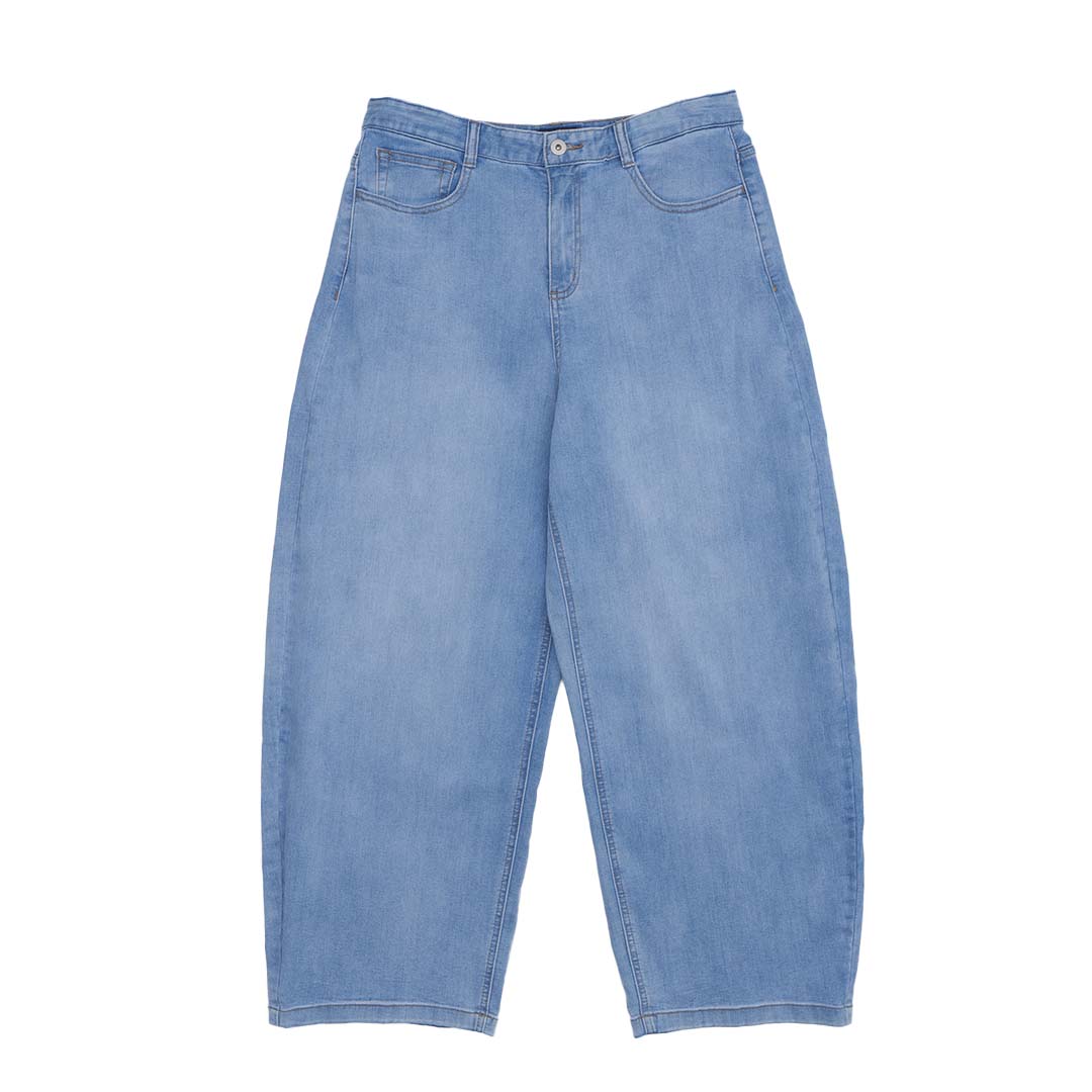 GIORDANO Women's Denim High Waist Barrel Leg Jeans (05415033)