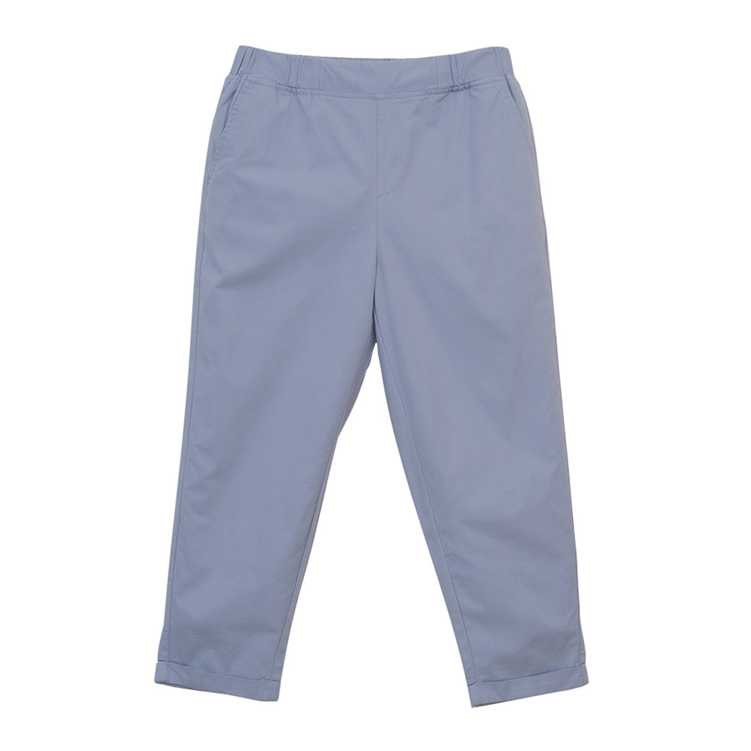 GIORDANO Women's Cotton Twill Mid Rise Relax Tapered Audrey Cropped Pants (05426256)