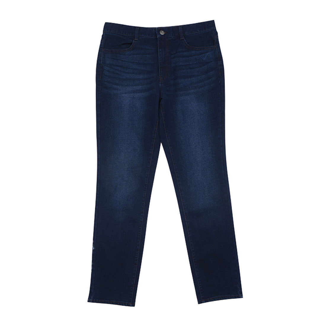 GIORDANO Men's Denim Mid Rise Regular Tapered Fit Jeans (01115044)