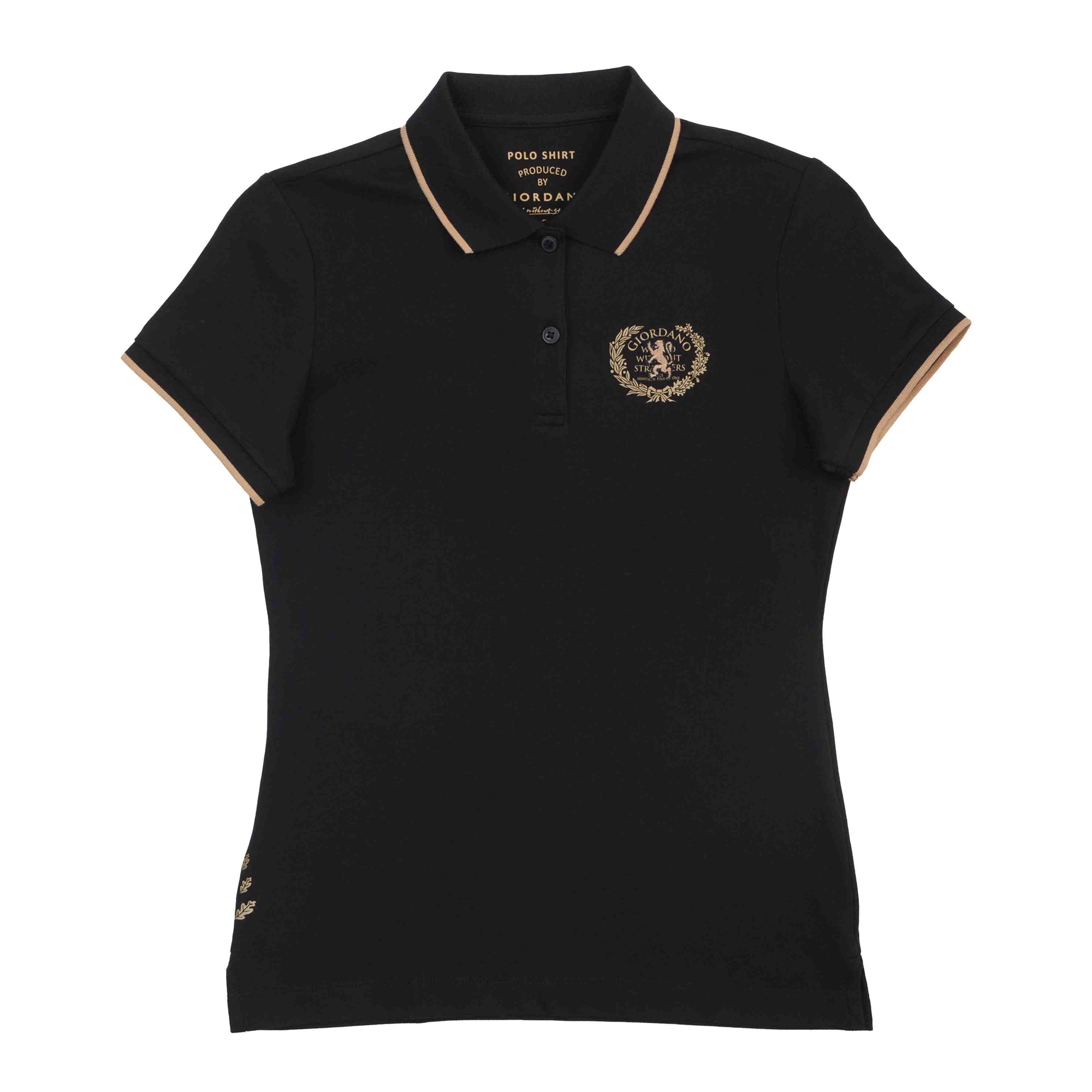GIORDANO Women's Cotton Lycra Bold Polo (05315332)