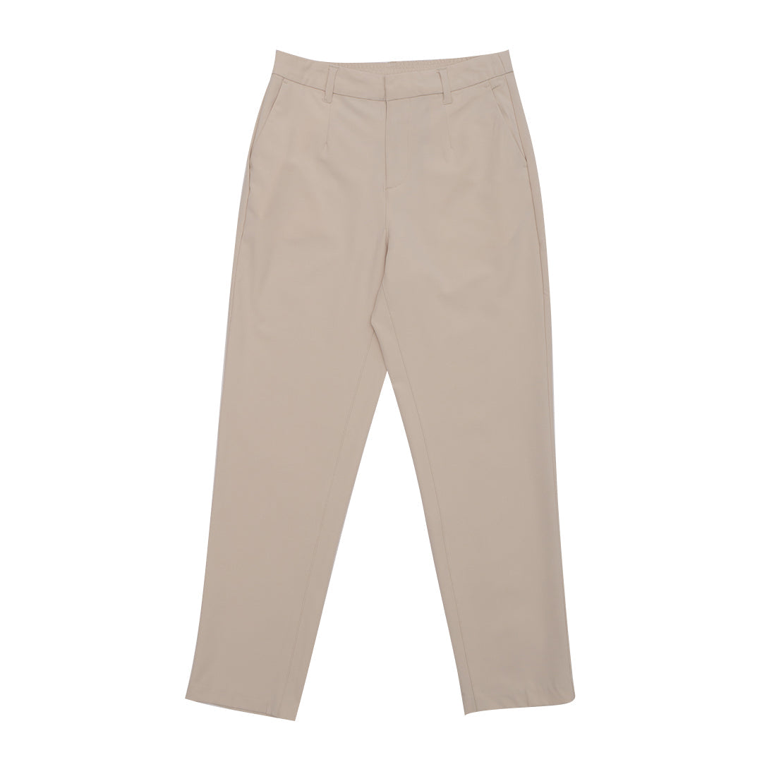 GIORDANO Women's Twill High Waist Regular Tapered Fit Pants (05415026)