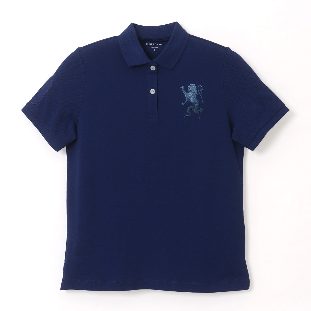 GIORDANO Women's Comfort Fit 3D Lion Polo (05316227)