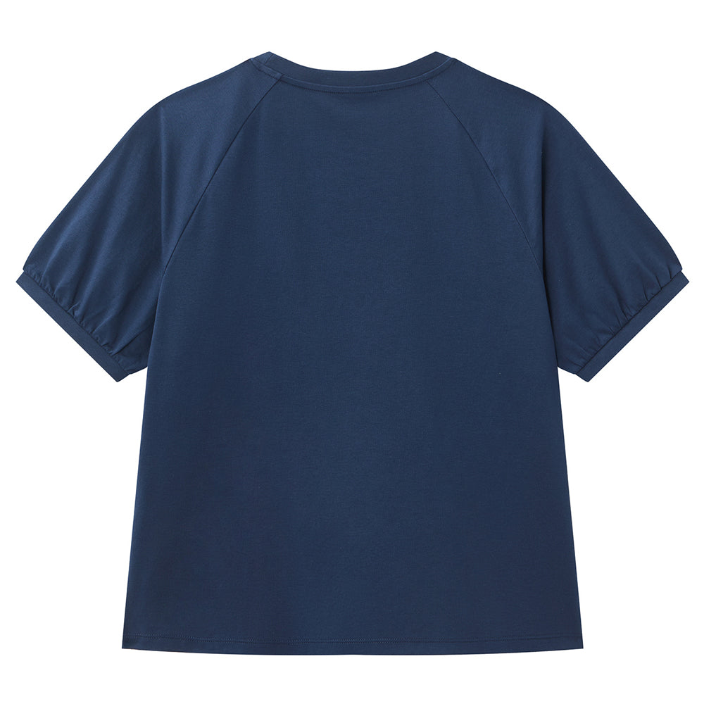 GIORDANO x Chiikawa Women's Sorona Jersey Crew Neck Raglan Sleeves Boyfriend Fit Printed Tee (05396405)