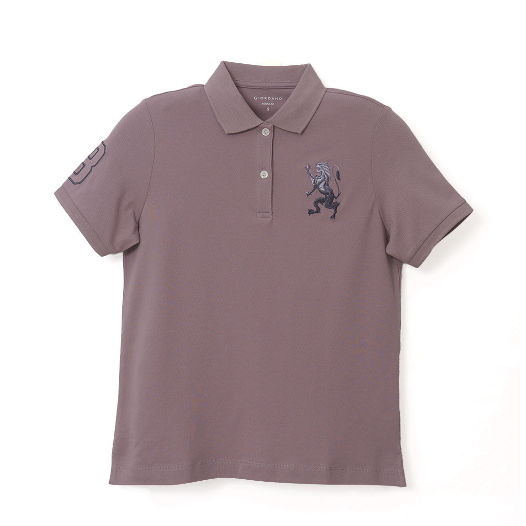 GIORDANO Women's Comfort Fit 3D Lion Polo (05316227)