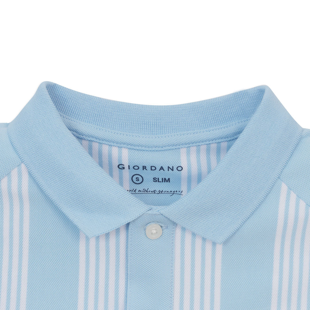 GIORDANO Men's Cotton Lycra Short Sleeve Embroidery World Cup Polo (01016181)