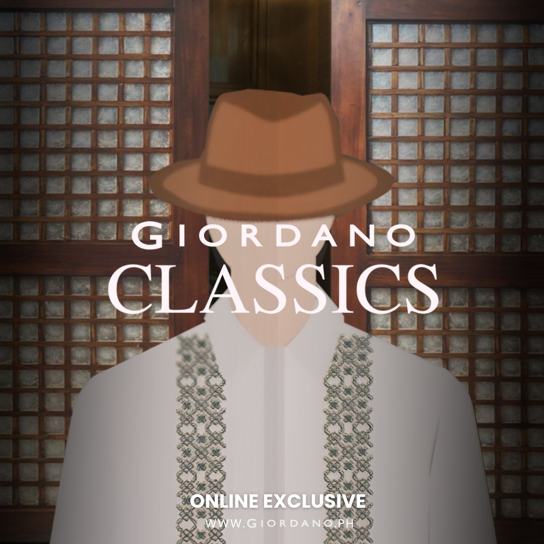 GIORDANO Men's Limited Edition Barong Classic Man Crew Neck Tee (01025629)