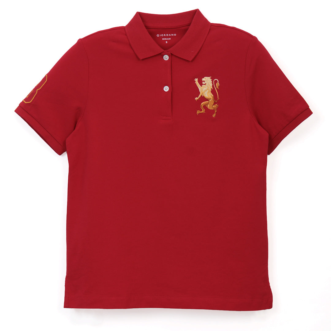 GIORDANO Women's Comfort Fit 3D Lion Polo (05316227)