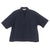 GIORDANO Women's Linen Cotton Poplin V-Neck Short Sleeves Loose Fit Front Placket Shirt (05346209)