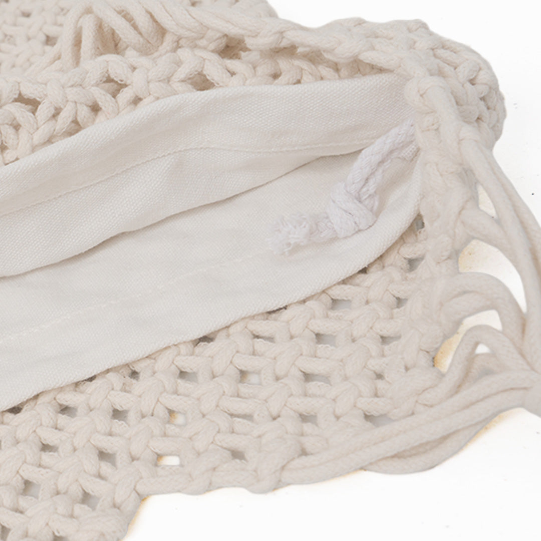 GIORDANO Women's Macramé Polyester Tote Bag (05445051)