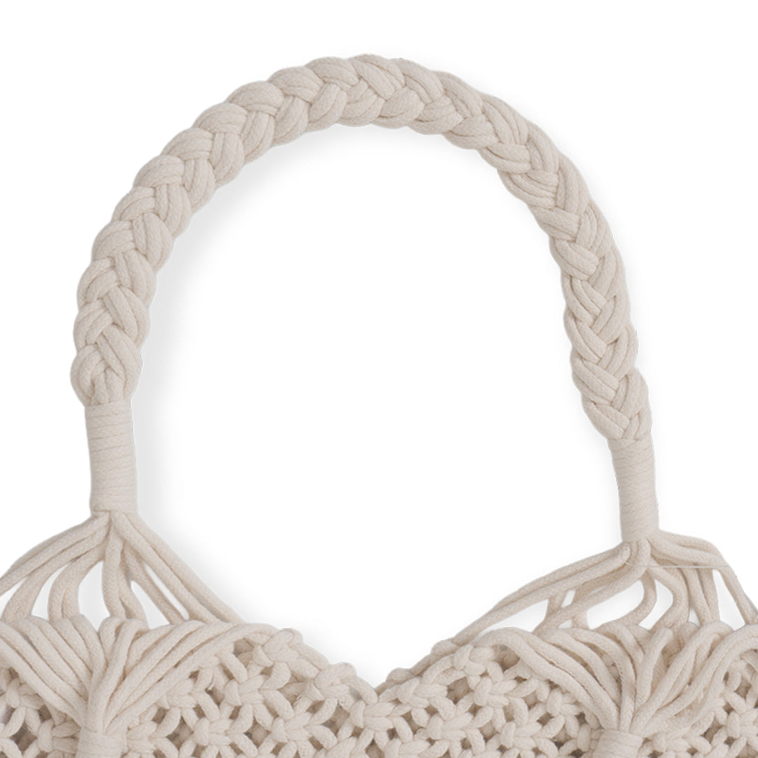 GIORDANO Women's Macramé Polyester Tote Bag (05445051)