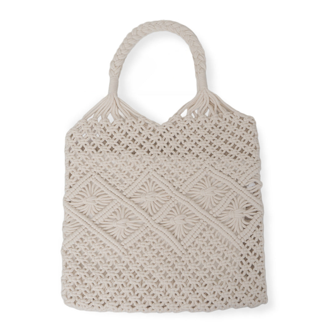 GIORDANO Women's Macramé Polyester Tote Bag (05445051)