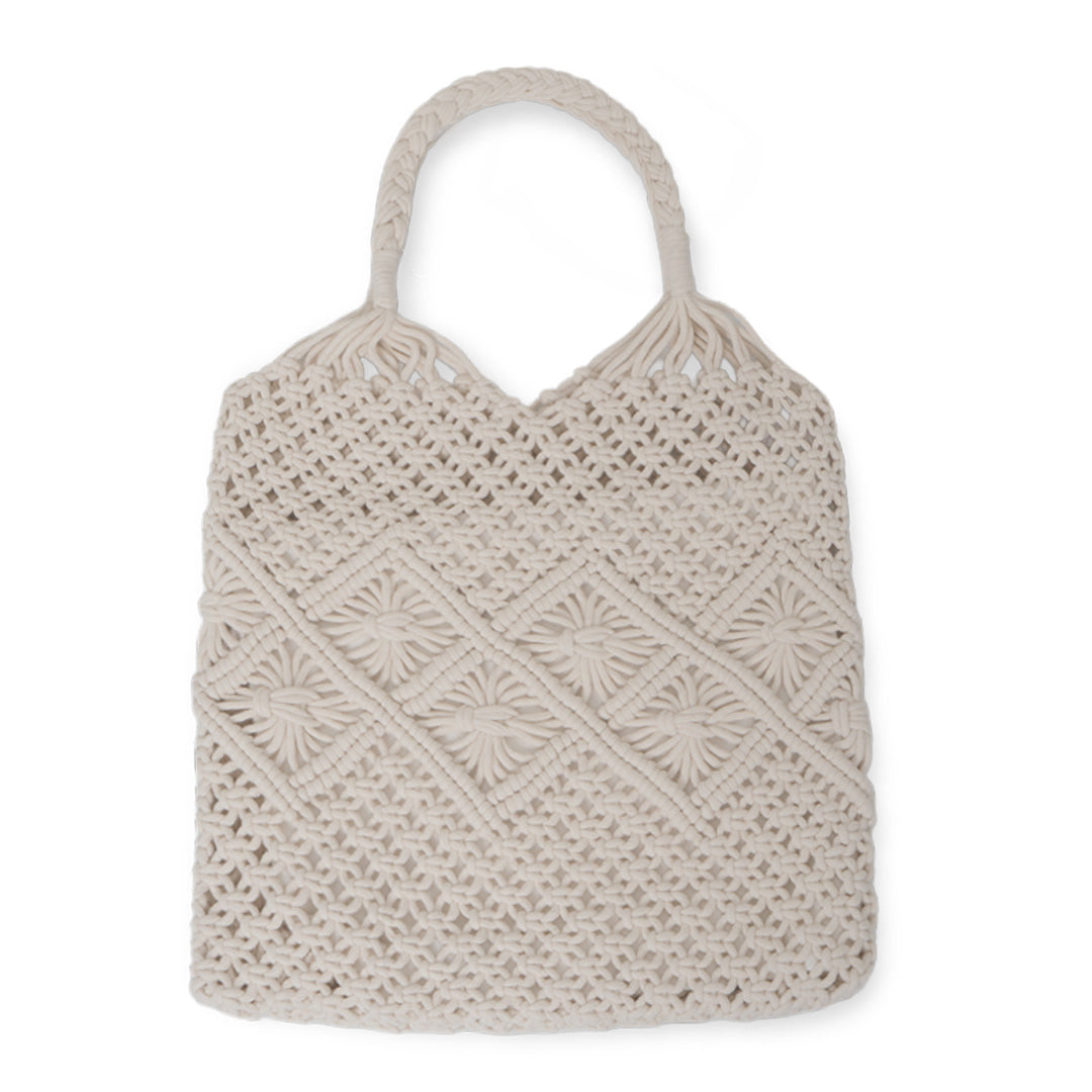 GIORDANO Women's Macramé Polyester Tote Bag (05445051)