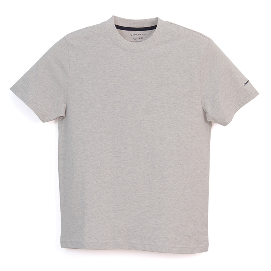 GIORDANO Men's Cotton Jersey Crew Neck Slim Fit Tee (01026750)
