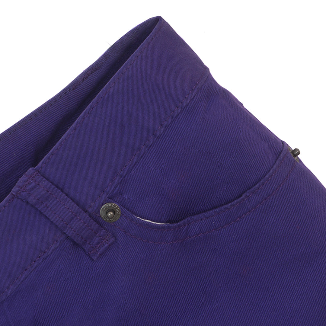 GIORDANO Women's Cotton Spandex Twill Low Rise Skinny Straight Pocket Pants (05414565)