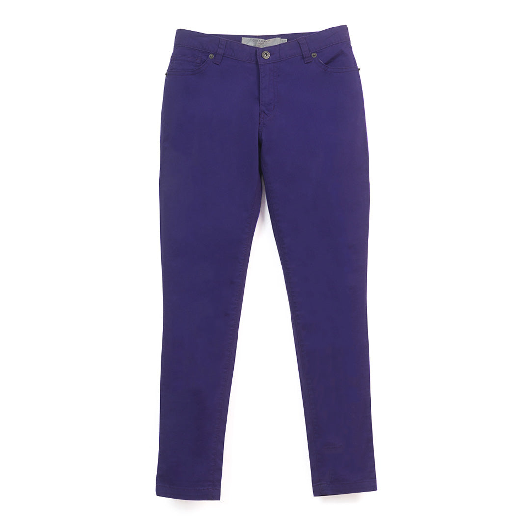 GIORDANO Women's Cotton Spandex Twill Low Rise Skinny Straight Pocket Pants (05414565)