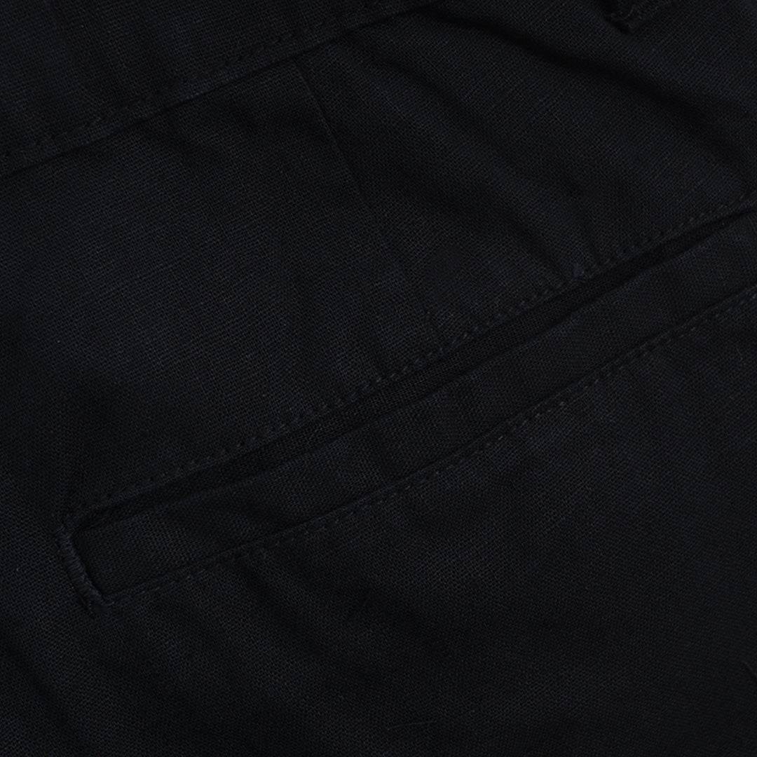 GIORDANO Men's Linen Cotton Plain Weave Low Rise Slim Tapered Crop Pants (01126202)