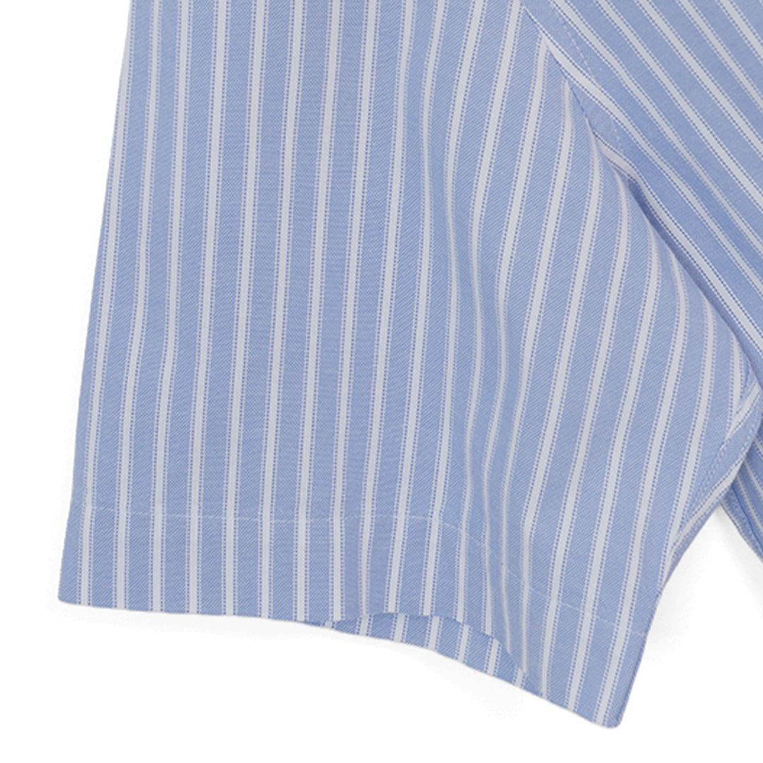 GIORDANO Men's Cotton Oxford Full Opening Short Sleeves Relax Fit Button Shirt (01046239)